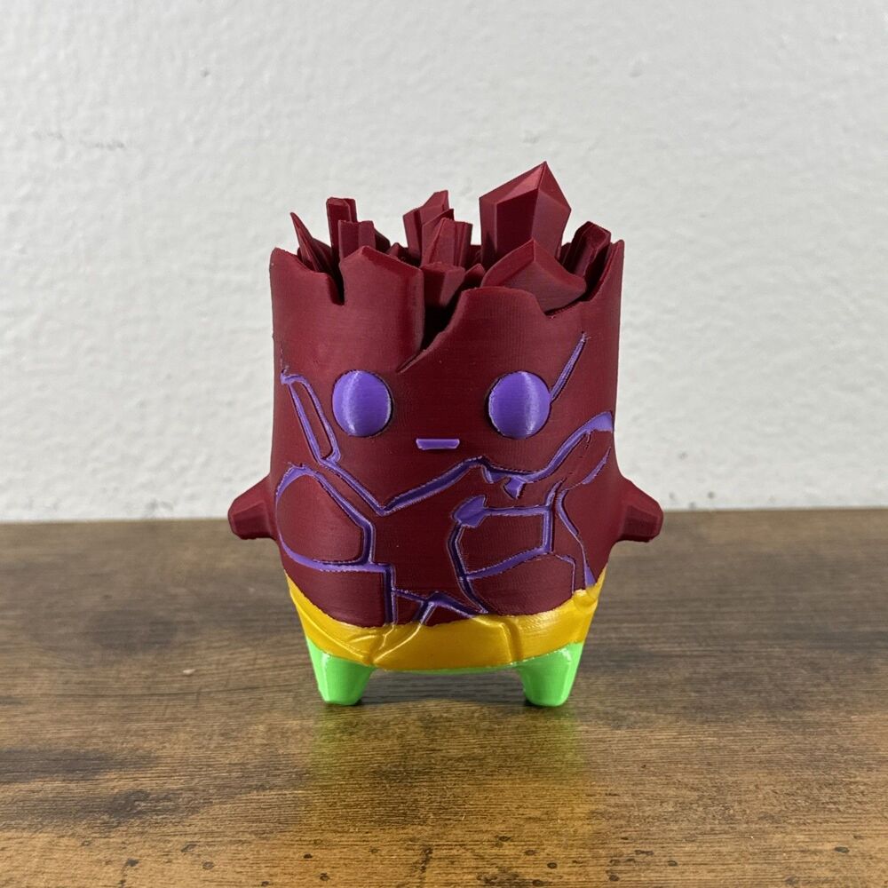 3D Printed Fortnite Gummy Zero Point Sprite Figure Cute Gaming Collectable 4.5in